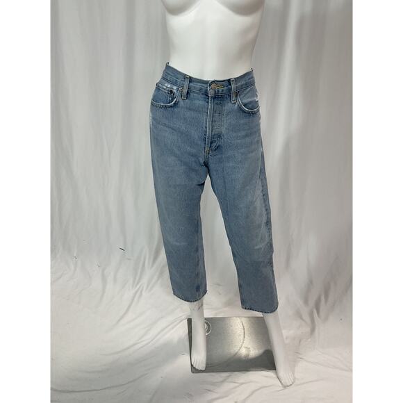 Agolde 'Parker' Blue Denim Jean Size 26 - Picture 2 of 5